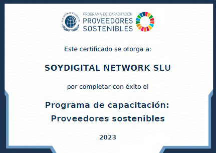 SoyDigital - Proveedores Sostenibles 2023