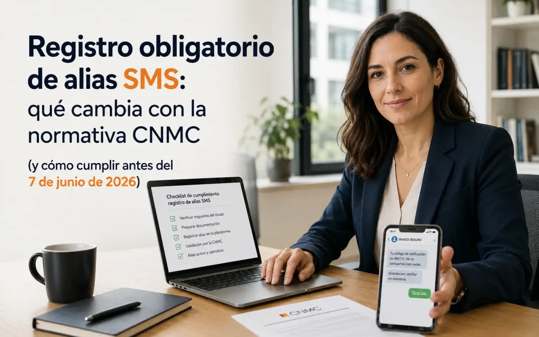 Registro obligatorio de alias SMS: qué cambia con la normativa CNMC (y cómo cumplir antes del 7 de junio de 2026)